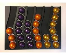 Kapselspender Kapselhalter Wandhalter fur 36 kapseln VERTUO Nespresso Kaffee-Kapselständer (schwarz)