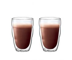 Bodum 10485-10 PILATUS 2-teiliges Gläser-Set (Doppelwandig, Isoliert, Spülmaschinengeeignet, 0,35 liters) transparent