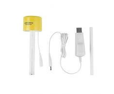 JVSISM Auto Luftreiniger Kreative USB Still Flaschenverschluss Luftbefeuchter Hause Tragbare Zerst？ubung Aroma Luft Diffusor Gelb