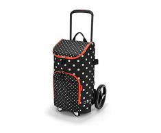 reisenthel citycruiser Rack + citycruiser Bag Set, moderner, robuster Einkaufstrolley aus Aluminium, leichtlaufende Rollen - große Einkaufstasche, 34x60x24 cm, 45 l, Mixed dots (7051)