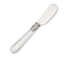 EME NAPOLEON Buttermesser Klein aus INOX rostfreiem Edelstahl 13,5 cm, Butter Streichmesser Spülmaschinengeeignet in Perlmutt Transparent - Besteckgarnitur von Napoleon Besteck