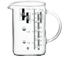 WMF Gourmet Messbecher, 0,5 l, hitzebeständiges Glas, Skalierung für Liter, Milliliter, Tassen und Gramm