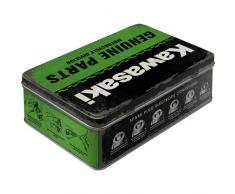 Nostalgic-Art Kawasaki - Parts Vorratsdose Flach, bunt, 23x16x7 cm