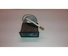 Kessel-Thermometer 58 mm x 25 mm, Einbaulage waagrecht, Anzeigebreich 0 - 120 °C m. Kapillarleitung 1500mm