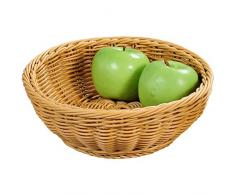 Kesper 19802 Brot und Obstkorb, 24 cm, braun