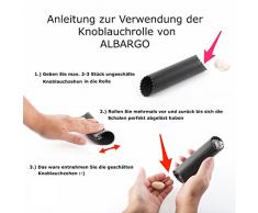 Albargo Knoblauchschäler, Knoblauch Peeler, Knoblauchrolle Schwarz aus Silikon, Gemüseschäler, Spülmaschinengeeignet, Einfaches Nützliches Küchenwerkzeug, Küchenzubehör, Fda-Zugelassen und BPA-Frei