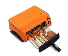 Digitale Ofen, Orange Metall Brotkasten Mit Fenster Brotkasten Mit Luftzirkulationslöchern 46,2 * 35 * 17,5 Cm