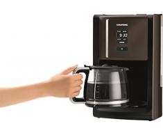 Grundig KM 7280 G Programmierbare Kaffeemaschine 1000 W, 12 Tassen(1,8 l) Fassungsvermögen mit Display und Brühstärkeneinstellung , grey sense