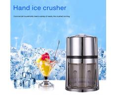 BSTQC Manueller Eiszerkleinerer mit Handkurbel, mit rutschfester Unterseite, tragbarer Eiszerkleinerer