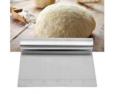iTimo Edelstahl-Teigschneider, Mehlschaber für Pizza Pastry Pancake Battercake Mehlspatel Küchenzubehör