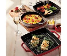 Staub Bratpfanne mit zwei Griffen, Induktionsgeeignet, Gusseisen, Schwarz, 20 cm, 1 Einheiten