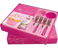 Cupcakes: Süße Verführungen. Buch mit 4 Silikonbackförmchen und 4 Kuchengabeln in Geschenkbox (Buch plus)