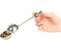PEARL Tee Ei: Teesieb aus rostfreiem Edelstahl, Ø 5 cm, spülmaschinengeeignet (Teezange)