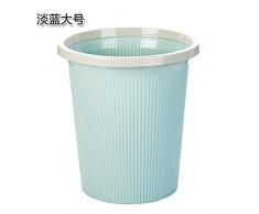 Abfallkörbe xiuxiutiancubierta Ring Kunststoff Gesundheit Küche Office Abfallkörbe 27.4 * 19.5 * 31 cm-Wohnzimmer blau