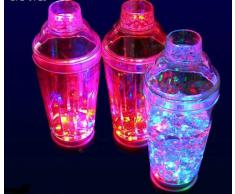 LED Cocktailshaker, Cocktail Mixer, Shaker für Cocktail multicolor bunt blinkend