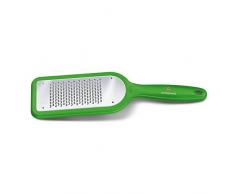 Victorinox feine Küchenreibe mit rutschfesten Gummifüßen, feine Reibe, Rostfrei, Edelstahl, Spülmaschinengeeignet, grün