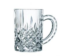 Spiegelau & Nachtmann, Bierkrug mit Schliffdekoration, Kristallglas, 600 ml, Noblesse, 0095635-0