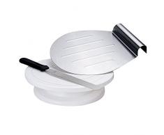 GA Homefavor 25 cm Kuchenständer Dekorieren rotierender Tortenständer Tortenplatte als Bundle - Inklusive Spatel und Kuchenlifter