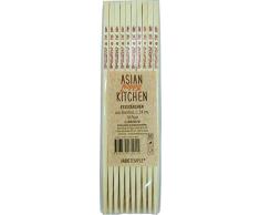 JADE TEMPLE Essstäbchen aus Bambus mit asiatischem Druck, 24 cm, geschmacksneutral, 10 Paare pro Vorteilspackung