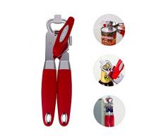 AiHom Dosenöffner Manuell Sicherheitsdosenöffner Edelstahl Büchsenöffner und Deckelöffner und Kapselheber in Eins