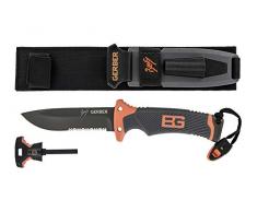 Gerber Bear Grylls Outdoor/Survival-Messer mit Teilwellenschliff, Fixed Blade Ultimate, Klingenlänge: 12 cm, Rostfreier Stahl, 31-000751