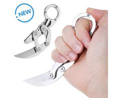 Dolphor Klappmesser,Sehr scharfes Outdoormesser Einhandmesser Taschenmesser Schraubendreher Perfekte Jagdmesser Knife Gürteltasche aus Edelstahl für Jagdcamping Feld-Überleben Geschenk Männer