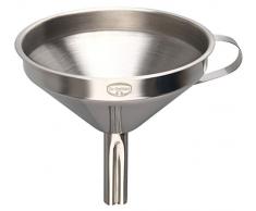 Dr. Oetker Trichter mit Siebeinsatz, Marmeladentrichter aus Edelstahl, Einfülltrichter mit herausnehmbaren Sieb, Einmachtrichter mit schmaler Öffnung (Maße: 12x11,5x1,5 cm), Menge: 1 Stück
