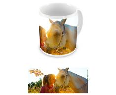 empireposter - Bibi & Tina - Bibi & Sabrina - Größe (cm), ca. Ø8,5 H9,5 - Lizenz Tassen, NEU - Beschreibung: - Keramik Tasse, weiß, bedruckt, Fassungsvermögen 320 ml, spülmaschinen- und mikrowellenfest -