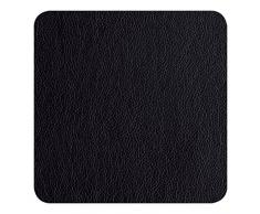 ASA 7835420 Untersetzer - Glasuntersetzer - schwarz - Kunstleder 10 x 10 cm