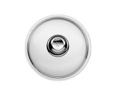 WMF Glas-Pfannendeckel, 20 cm, mit Metallknauf, hitzebeständiges Glas, spülmaschinengeeignet