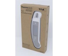 TFA Dostmann Thermo Jack Gourmet Profi-Küchenthermometer, Klappthermometer, Fleischthermometer, schnelle und genaue Messung, antibakterielle Beschichtung, abwaschbar