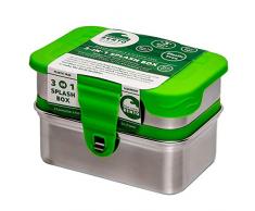 ECOlunchbox ♻️ Blue Water Bento | 3-in-1 Splash Box, Edelstahldose mit Silikondeckel | Lunchbox | Brotdose | Bento Box