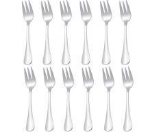 QUCHER 12 Stück Kuchengabel,Dessertgabeln Edelstahl Set