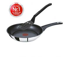 Tefal Jamie Oliver Induktion Pfanne 28 cm + WMF Pfannenwender, Bratpfanne mit Antihaftversiegelung, Thermo Spot, hitzebeständige Griffe mit Silikon Ummantelung, Antihaft, Induktionsherd geeignet
