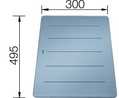 Blanco 227 700 Glas Schneidebrett Silber Schneidbrett Zubehör Spüle Spülbecken
