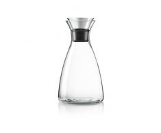 Eva Solo 567564 Glaskaraffe, Edelstahl, ohne Anzug, 1,4 Liter, Tropffrei