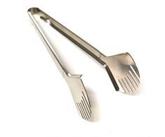 Faimex Kerafactum Salatzange Vorlegezange Grillzange Gurkenzange Bratwurst Zange zum Grillen BBQ Bockwurstzange Servierzange aus Edelstahl mit extra breitem Zangenkopf 30 cm