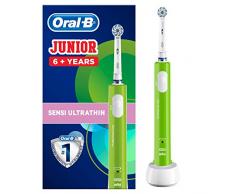Oral-B Junior Elektrische Zahnbürste, für Kinder ab 6 Jahren, grün