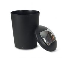 Kela Schwingdeckeleimer Marta Kunststoff, schwarz, 29 cm 19,5 cm Ã 5 l