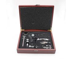 AIKASA Weinöffner Korkenzieher-Set, 5-teiliges Weinflaschen-Zubehör-Set, Geschenk-Set, Kaninchenschraube, Vakuumverschluss, Ausgießer, Folienschneider, Tropfring, Geschenk für Weinliebhaber
