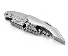 DSJMUY Professioneller Kellner-Korkenzieher Edelstahl-Korkenzieher Klassischer Korkenzieher