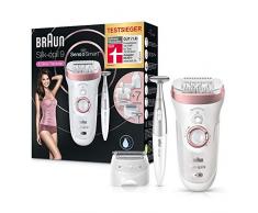 Braun Silk-épil 9 9/890 SensoSmart Epilierer, mit Andruckkontrolle, Epiliergerät mit 7 Extras, rosegold