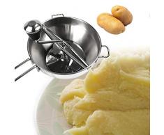 luckything Passiergerät I Passiermühle Aus Edelstahl, Spülmaschinengeeignet, Passiersieb Zum Passieren Von Obst, Gemüse Profi Sieb-Reibe Zum Zerkleinern