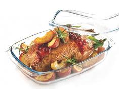 Auflaufform 5,8 L mit Deckel Glaskochgeschirr Glasbräter Made in EU