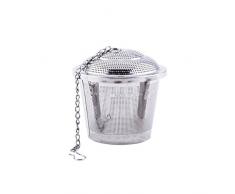 Babysbreath Edelstahl Mesh Seasoning Ball Tee-Sieb mit Deckel und verlängerte Kette 4.5cm