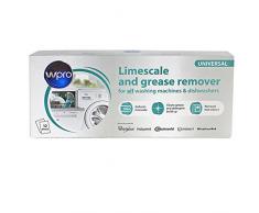 NEW Kalk & Reinigungsmittel -Entferner für alle Geschirrspülmaschinen und Waschmaschinen - Echte Indesit Hotpoint Professionelle Sammlung - Ersetzen Sie alte Nummern: C00089780, C00091077, C00091561 (Box 12)