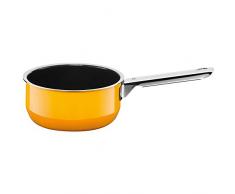 Silit Passion Yellow Stielkasserolle, 16 cm, ohne Deckel, Kochtopf 1,3l, Silargan Funktionskeramik, Topf Induktion, Auslaufmodell, gelb