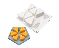 AKAMAS Käse-Silikon-Kuchenform, Seife, Eis, Backen, Gebäck, Dessertring, Kunst, Mousse, Mini-Brotform, 3D-Form