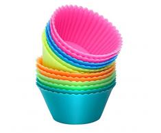 HelpCuisine® Wiederverwendbare Backförmchen aus Silikon, 30er-Pack