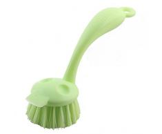 Kunststoff, für Haushalt, Küche, Topf, Fleischtopf, flach, Reinigungsschüssel, Waschbürste, hellgrün